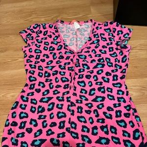 Pink Cheetah Print Onesie